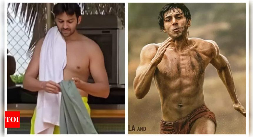 Then and Now: Kartik Aaryan's body transformation for 'Chandu Champion' in just 1 year SHOCKS fans |