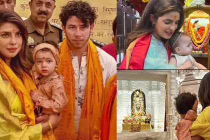 Times when the celebrity couple visited temples with their daughter Malti Marie