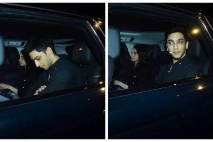 Vedang Raina and Khushi Kapoor twin in black as they arrive together at Zoya Akhtar's residence - See photos |