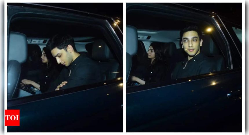 Vedang Raina and Khushi Kapoor twin in black as they arrive together at Zoya Akhtar's residence - See photos |