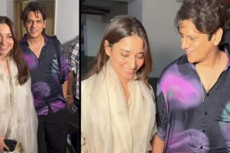 Vijay Varma-Tamannaah Bhatia walk hand-in-hand as they get spotted after screening of her new film Aranmanai 4 | Hindi Movie News