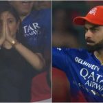 Virat Kohli points to Anushka Sharma as she celebrates RCB's win with gratitude towards the Almighty | Hindi Movie News