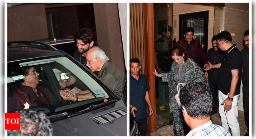 Ahead of the wedding, Sonakshi Sinha's parents Shatrughan Sinha and Poonam Sinha visit Zaheer Iqbal's house - See photos |