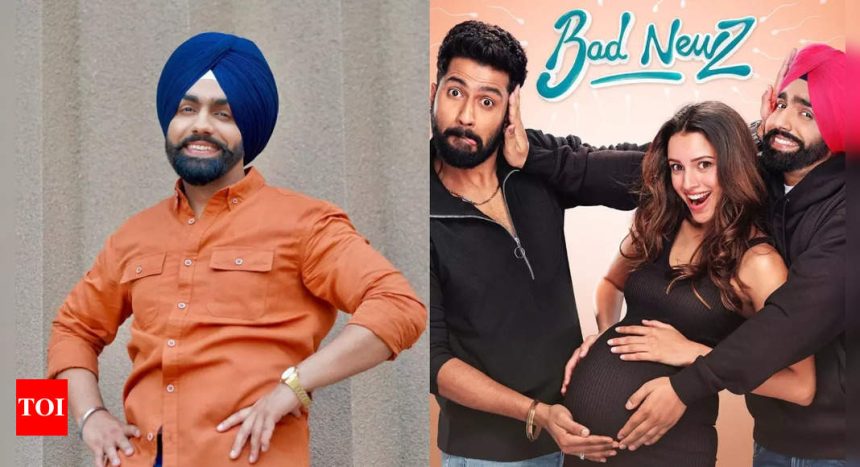 Ammy Virk says working with Vicky Kaushal and Triptii Dimri in 'Bad Newz' was great: 'Our on screen chaos will be loved by audience' | Hindi Movie News