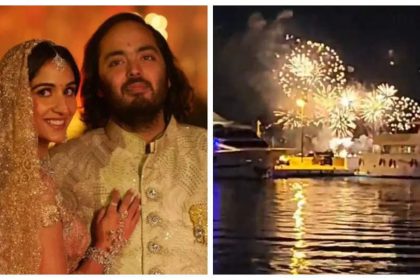 Anant Ambani and Radhika Merchant light up Cannes sky with firework display after Katy Perry's performance at pre-wedding cruise party-WATCH |