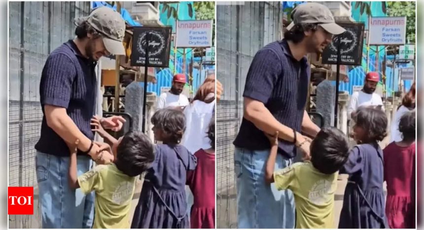 Arhaan Khan's sweet gesture towards kids outside cafe captures netizens' hearts; video inside | Hindi Movie News