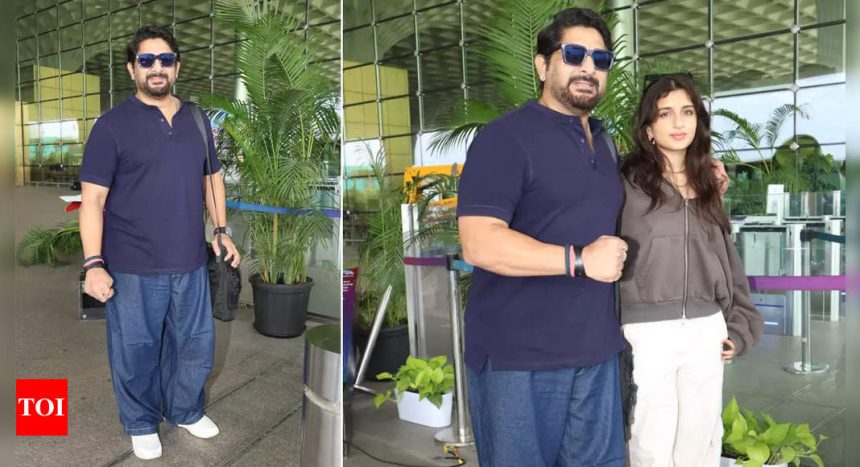 Arshad Warsi and his daughter steal the spotlight as the father-daughter duo get clicked at the airport | Hindi Movie News