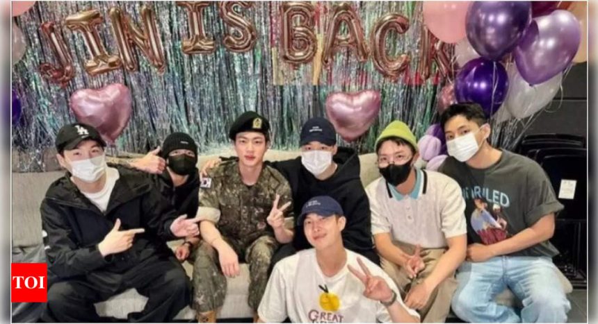 BTS members reunite for a private celebration for Jin's military discharge | K-pop Movie News