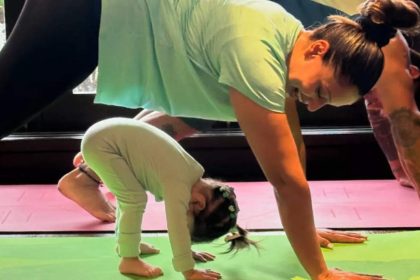 Bipasha Basu's family yoga with Karan Singh Grover and daughter Devi steals the spotlight