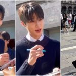 Byeon Woo Seok interacts with fans in Milan, asks them to spell names in English |