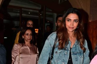 Deepika Padukone flaunts her baby bump in black dress as she dines with her mother Ujjala Padukone in Mumbai | Hindi Movie News