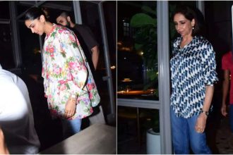 Deepika Padukone oozes pregnancy glow in floral ensemble at family dinner in Mumbai | Hindi Movie News