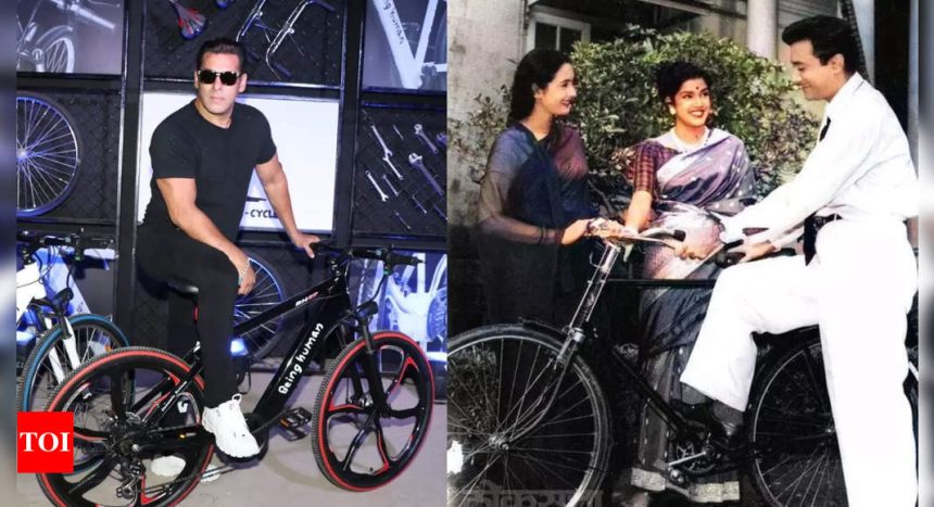 Did you know Salman Khan went to meet his then girlfriend Sangeeta Bijlani on a cycle? Recalling Bollywood's best bicycle moments on World Bicycle Day! | Hindi Movie News