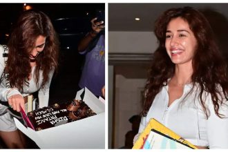 Disha Patani cuts cake, poses for camera as she celebrates birthday with paparazzi - See photos |