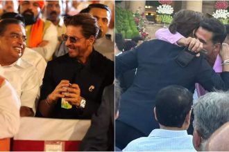 From Shah Rukh Khan's chat with Mukesh Ambani to warm hug with Akshay Kumar: SRK's viral moments from PM Narendra Modi's swearing-in ceremony | Hindi Movie News