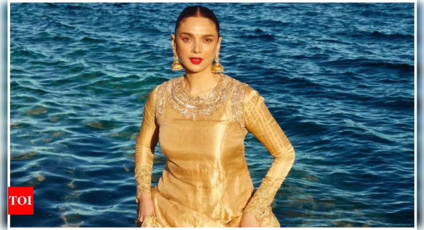 'Heeramandi's star Aditi Rao Hydari exudes Bibbojaan vibes and shares her first appearance look at Cannes 2024 | Hindi Movie News