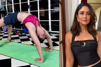 Kareena Kapoor Khan serves fitness inspiration as she aces 'Chakrasana' with Diljit Dosanjh's 'Vanilla' in the background - PICS inside | Hindi Movie News