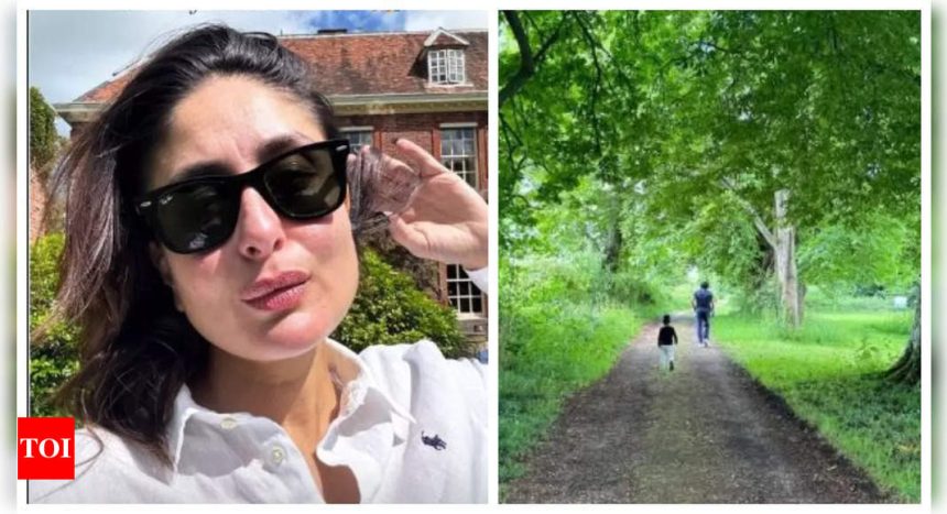 Kareena Kapoor gives a sneak peek into Saif Ali Khan's Father's Day celebration with Taimur and Jeh from UK; shares her mandatory selfie - See photos |