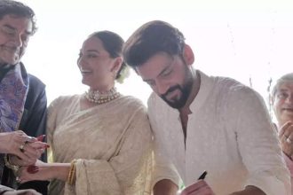 Newlyweds Sonakshi Sinha and Zaheer Iqbal turn off comments section on their wedding posts