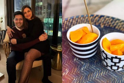 Parineeti Chopra shares mango slices with husband Raghav Chadha, see pics |