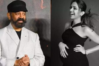 Pregnant Deepika Padukone blushes as Kamal Haasan says THIS about her and Ranveer Singh's child, pointing out at her baby bump | Hindi Movie News