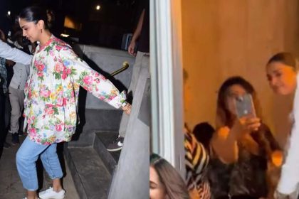 Pregnant Deepika Padukone clicks selfies with fans as she steps out for dinner at a restaurant with mom Ujjala Padukone - WATCH video | Hindi Movie News