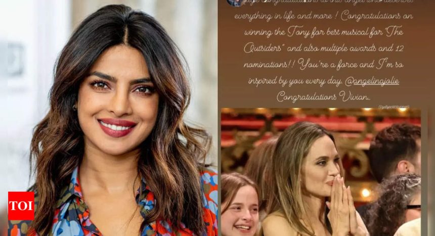 Priyanka Chopra Jonas congratulates Angelina Jolie and her daughter after they win Tony Awards for 'The Outsiders' | English Movie News