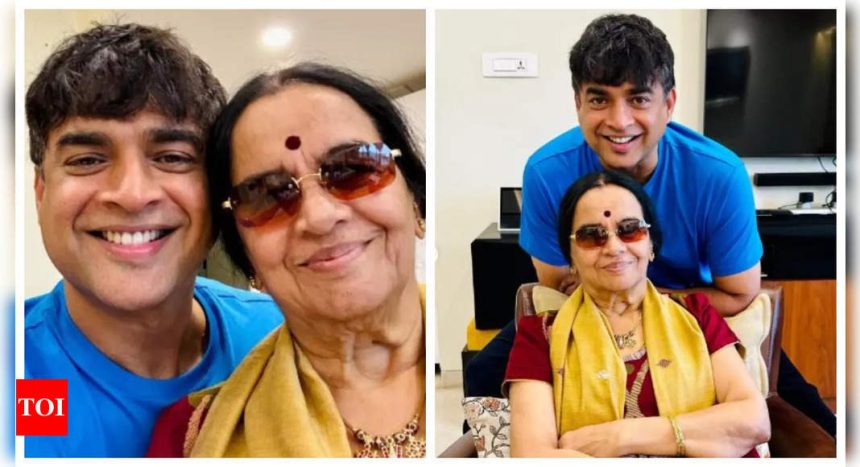 R Madhavan's mother Saroj Ranganathan shares lovely photos with his actor son; says 'I like my son when he is clean shaven' - See inside |