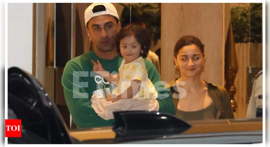 Raha Kapoor steals spotlight from Alia Bhatt and Ranbir Kapoor returning from Anant Ambani and Radhika Merchant's pre-wedding cruise party |