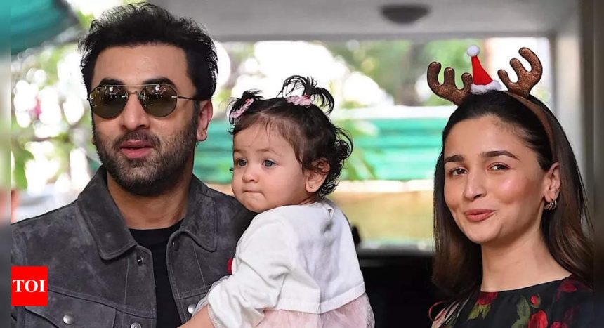 Ranbir Kapoor and Alia Bhatt's daughter Raha melts hearts with her kitten interaction | Hindi Movie News