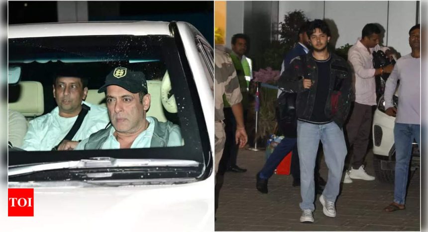 Salman Khan along with nephew Nirvaan return to Mumbai after attending Anant Ambani and Radhika Merchant's cruise party | Hindi Movie News