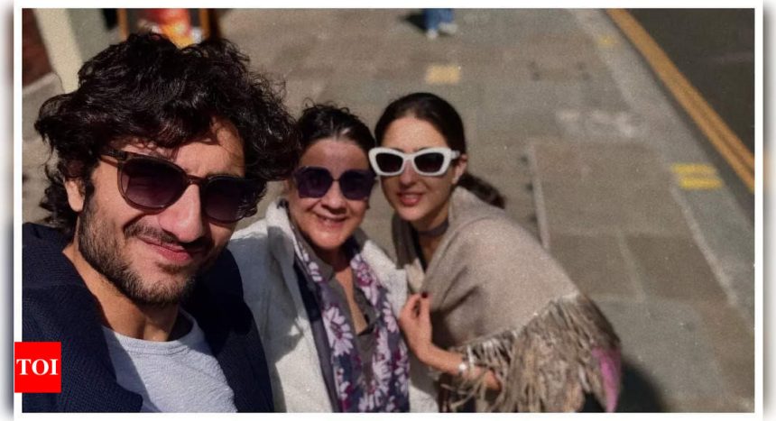 Sara Ali Khan’s vacay pic with brother Ibrahim Ali Khan and mother Amrita Singh is all things heartwarming |