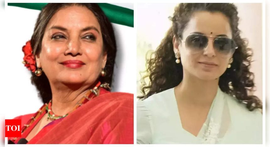 Shabana Azmi defends Kangana Ranaut amidst Bollywood's silence; expresses concern over security personnel 'taking law into their hands' |