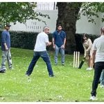 Shah Rukh Khan and Suhana Khan playing cricket with family in London |