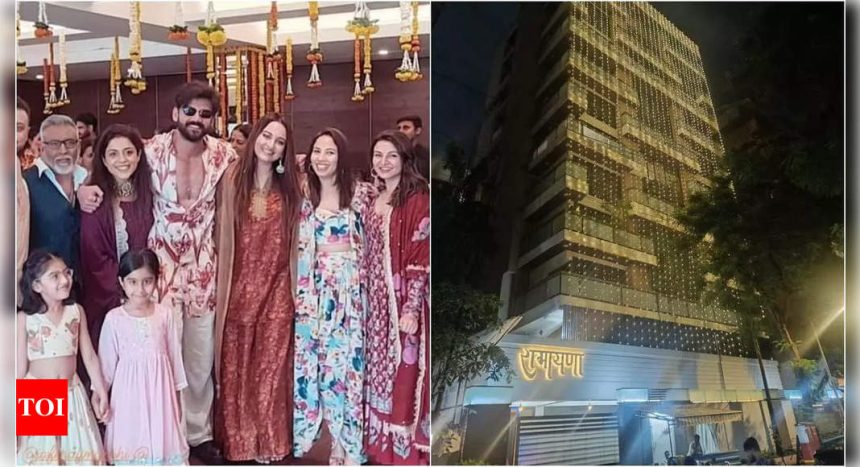 Shatrughan Sinha's legacy home Ramayan illuminated for Sonakshi Sinha and Zaheer Iqbal's wedding