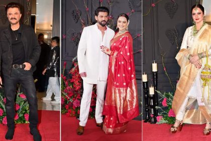 Sonakshi Sinha and Zaheer Iqbal wedding: From Anil Kapoor-Kajol to Rekha, celebs grace the newlyweds' reception | Hindi Movie News