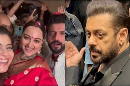 Sonakshi Sinha and Zaheer Iqbal wedding: Salman Khan makes a dashing entry in all-black suit with tight security at the reception | Hindi Movie News