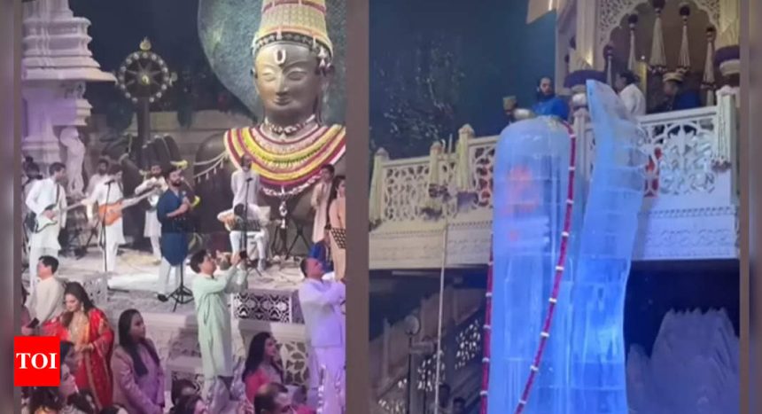 Amit Trivedi sings ‘Namo Namo’ as Anant Ambani and Mukesh Ambani perform rituals at their ‘Shiv puja’ |