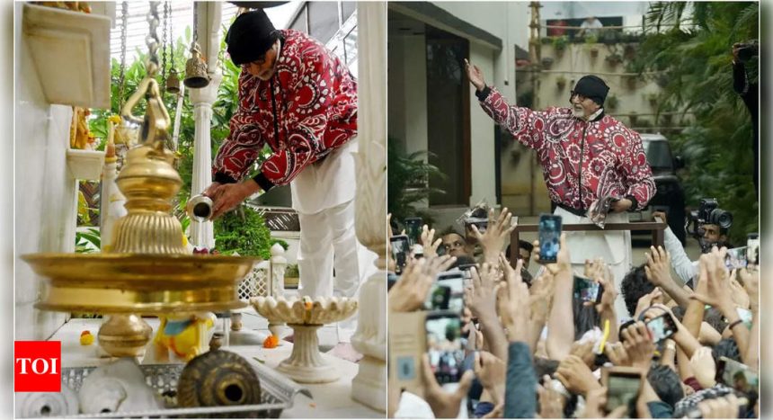 Amitabh Bachchan performs Shiva Abhishek in his marble temple; expresses gratitude to fans for the outpour of emotions and love | Hindi Movie News