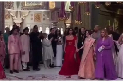 Anant Ambani-Radhika Merchant wedding: Nita Ambani welcomes Kim Kardashian to celebrations; makes grand entrance walking hand-in-hand |