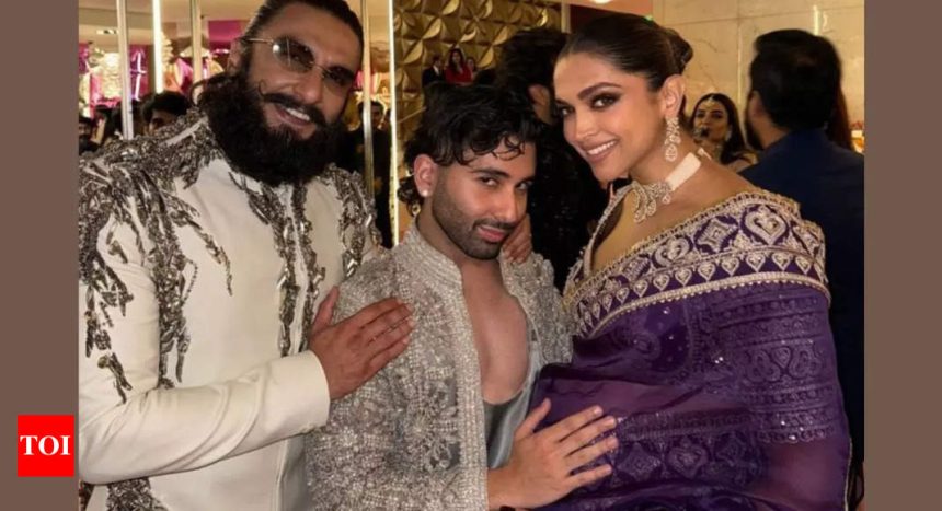 Anant Ambani-Radhika Merchant wedding: Orry poses in his signature style, as he cradles Deepika Padukone’s baby bump in this UNSEEN pic with Ranveer Singh | Hindi Movie News