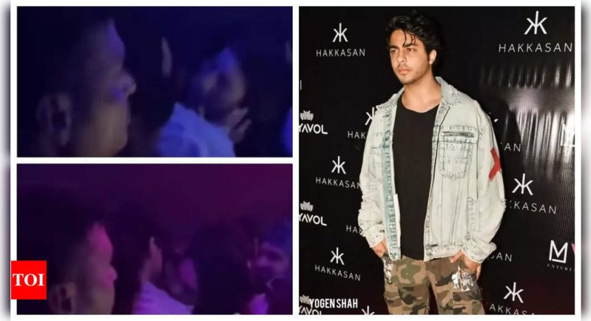 Aryan Khan spotted with mystery woman at party; fans speculate if she is Larissa Bonesi |