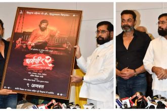 Bobby Deol, CM Eknath Shinde unveil the poster of 'Dharamveer 2' - See photos |