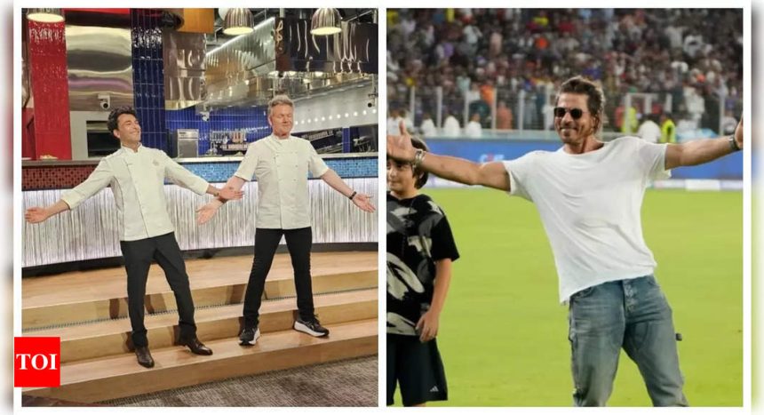 Celebrity chef Gordon Ramsay proves he is a HUGE Shah Rukh Khan fan by nailing Bollywood superstar's iconic pose: Pic Inside |