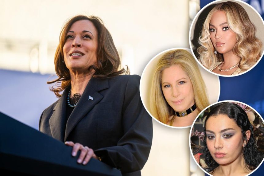 Charli XCX, Cardi B, Barbra Streisand, Beyoncé and more stars endorse Kamala Harris