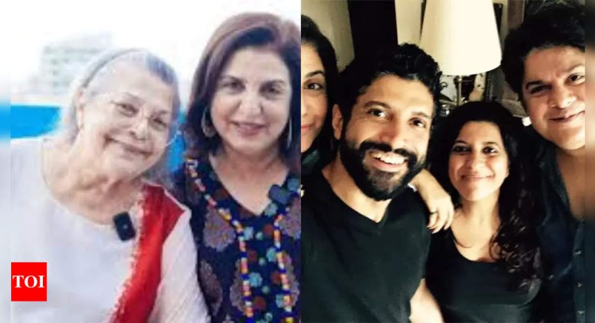 Did you know Farah Khan-Sajid Khan's mom Menaka Irani shared a close relationship with Farhan Akhtar and Zoya Akhtar? Know her family roots... | Hindi Movie News