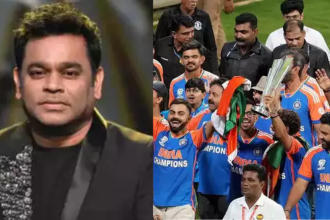 Here's how AR Rahman reacted as team India champions sang 'Vande Mataram' at Wankhede stadium | Hindi Movie News