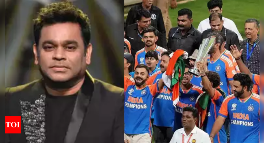 Here's how AR Rahman reacted as team India champions sang 'Vande Mataram' at Wankhede stadium | Hindi Movie News