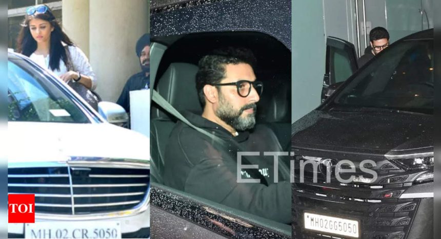 Is Abhishek Bachchan's new car number Aishwarya Rai Bachchan's favourite car number? Here's what we know and what it signifies! | Hindi Movie News