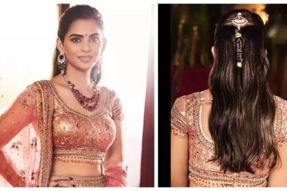 Isha Ambani's ruby-studded jewellery and Jadau hairpin grab attention at Anant Ambani and Radhika Merchant's mehendi ceremony - See photos |